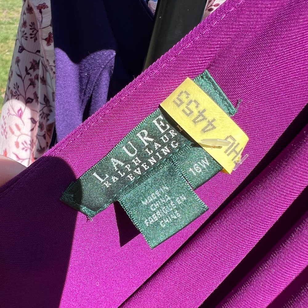 Ralph Lauren Purple Evening Dress